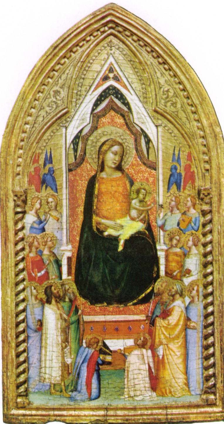 Bernardino Daddi - Madonna with angels and saints
