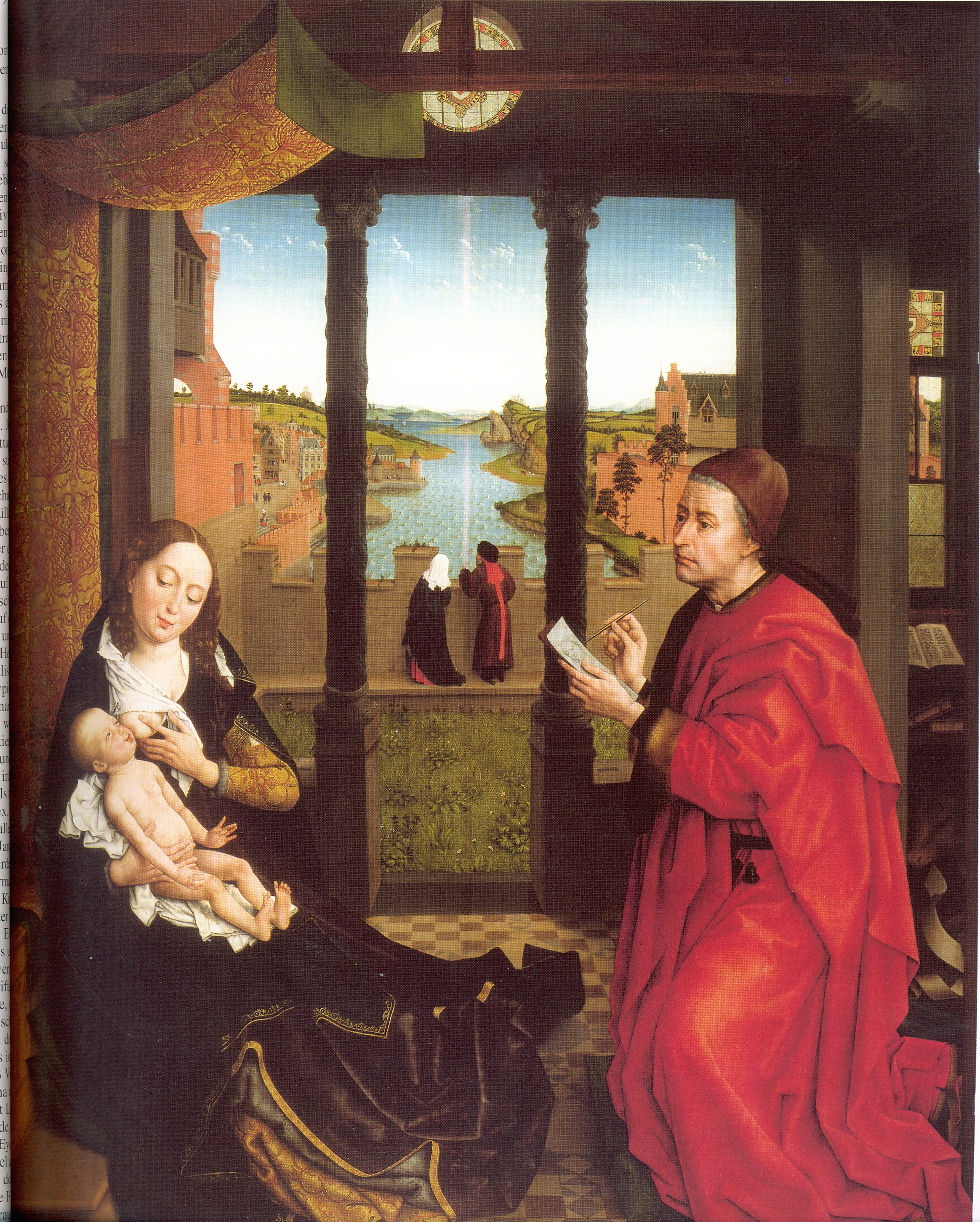 Rogier Van der Weydent - Saint-Luc painting the portrait of the Virgin